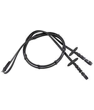 SHOWMASTER Rubber Reins with Leather Stops - 320834-F-S