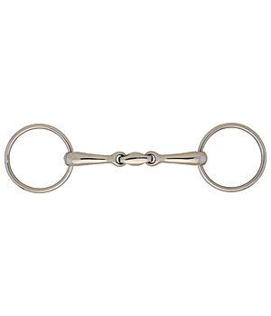 SILK STEEL Loose Ring Snaffle Bit Twinkle Double-Jointed - 350375