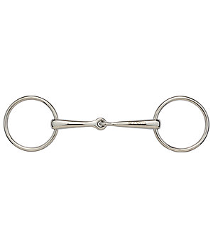 SILK STEEL Loose Ring Snaffle Bit THIN Single  Jointed - 350406-5