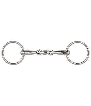 SILK STEEL Loose Ring Snaffle Bit THIN Double-Jointed - 350407-5