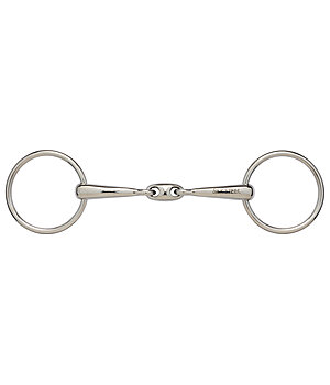 SILK STEEL Loose Ring Snaffle Bit THIN Double-Jointed - 350407-5