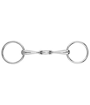 SILK STEEL Snaffle Bit, Double-jointed with Lock-Up 14mm - 350435-41/2
