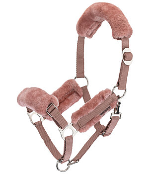 SHOWMASTER Foal & Shetland Pony Teddy Fleece Headcollar Cozy Adjustable - 440865-FO-NU