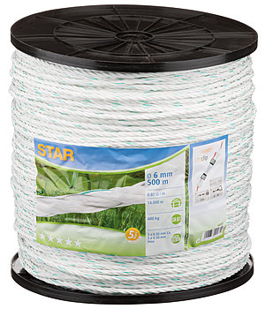 Kramer Electric Fence Rope Star Class DeLuxe, 200m / 6mm - 480160