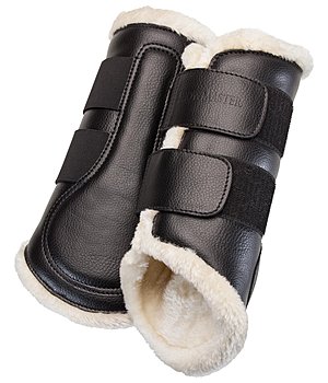 SHOWMASTER Dressage Boots Teddy Fleece, front legs - 530554-P-S