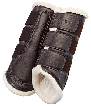 SHOWMASTER Dressage Boots Teddy Fleece, hind legs - 530555-C-BR