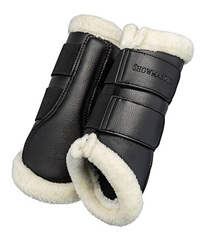 SHOWMASTER Teddy Fleece Dressage Boots Classic, Front Legs - 530832-F-S