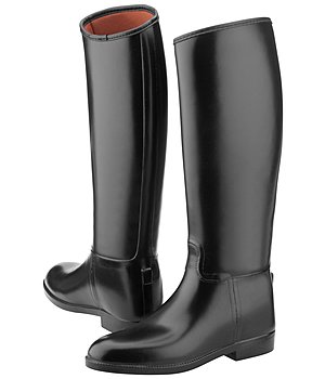 women in rubber riding boots