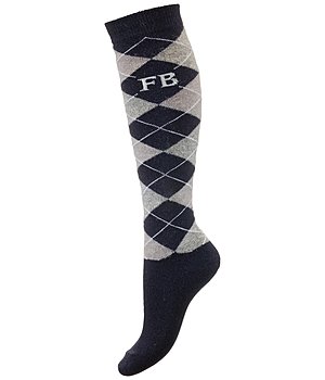 Felix Bhler Merino Mix Knee High Socks Argyle - 750559-2-M