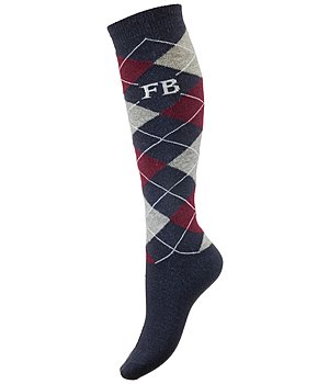 Felix Bhler Merino Mix Knee High Socks Argyle - 750559-2-NV