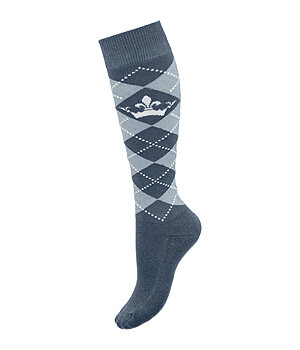 Felix Bhler Knee Socks Argyle Glitter II - 750759