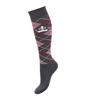 Felix Bhler Knee Socks Argyle Glitter II - 750759-2-CF