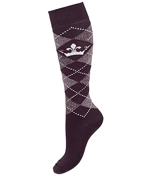 Felix Bhler Knee Socks Argyle Glitter II - 750759-2-PL