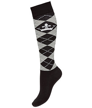 Felix Bhler Knee Socks Argyle Glitter II - 750759-2-S