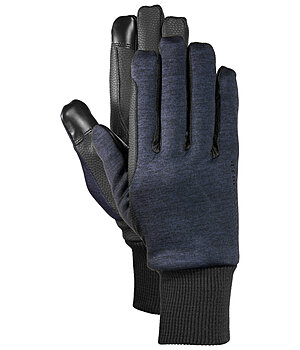 Felix Bhler Knitted Fleece Winter Riding Gloves Melange - 870315