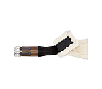 Leather Girth Naira with Removable Teddy Fleece