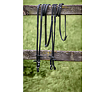 Oiled Calfskin Soft Leather Reins with Leather Stops