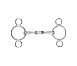 3-Ring Snaffle Double-Jointed