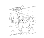 My Big Colouring Book - Horses
