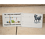 Comic stable sign Please keep grooming area tidy!