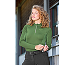 Zip Functional Long Sleeve Shirt Sofie