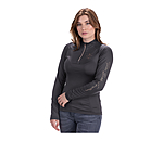 Zip Functional Long-Sleeved Shirt Lina