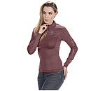 Zip Functional Long-Sleeved Shirt Lina