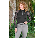 Zip Functional Long Sleeve Shirt Sanne