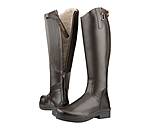 SYLKA Long Winter Riding Boots Barn dark brown