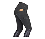 High Waist Denim Grip Breeches Laura