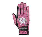 Childrens Winter Riding Gloves Unicorn