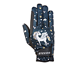 Childrens Winter Riding Gloves Unicorn