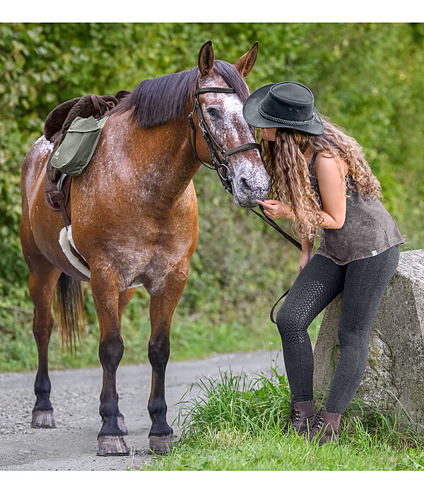 Seamless Horse Trekking Tights with Silicone Knee-Patches Tahoe