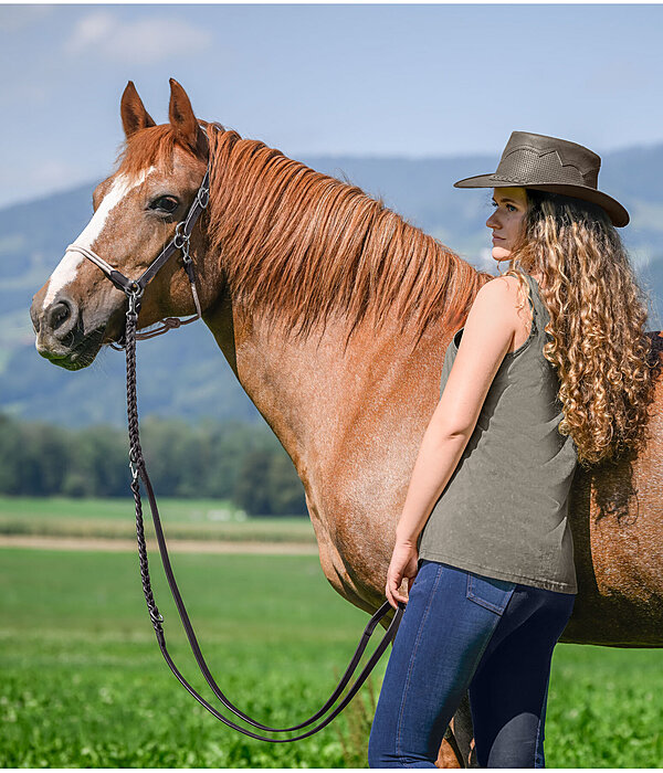 2-in-1 Braided Leather Reins Tromm