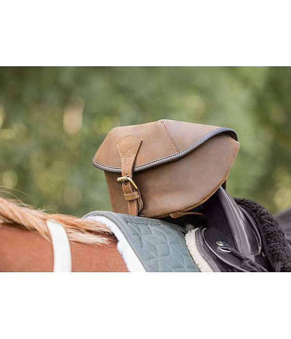 Genuine Leather Fork Saddle Bag Himalaya