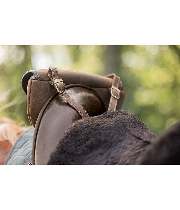 Genuine Leather Fork Saddle Bag Himalaya