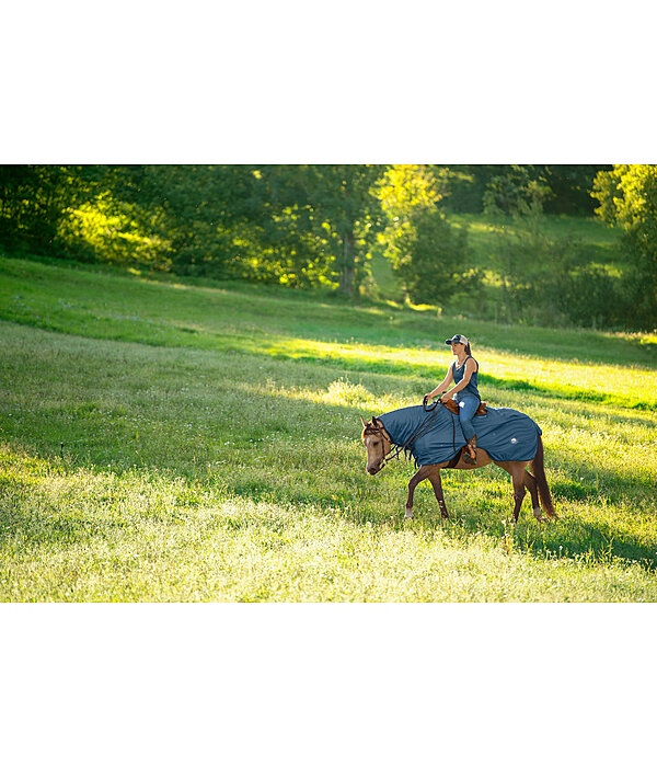 Exercise Fly Rug With Retractable Neckpiece