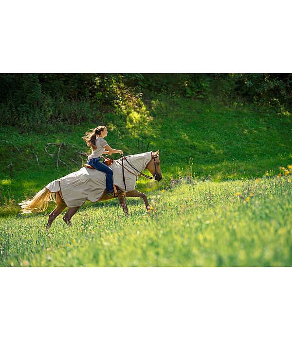 Exercise Fly Rug With Retractable Neckpiece