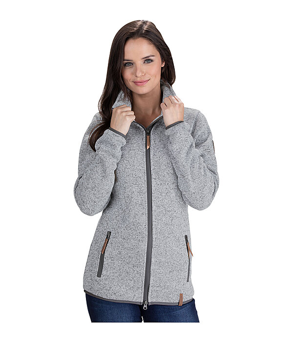 Ladies Knitted Fleece Jacket Zola