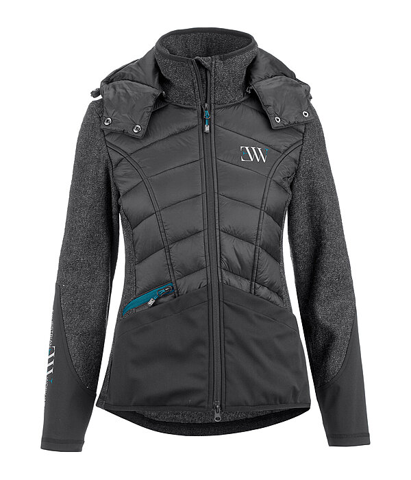 Wool Mix Knitted Fleece Hybrid Jacket with Hood Kramer Equestrian