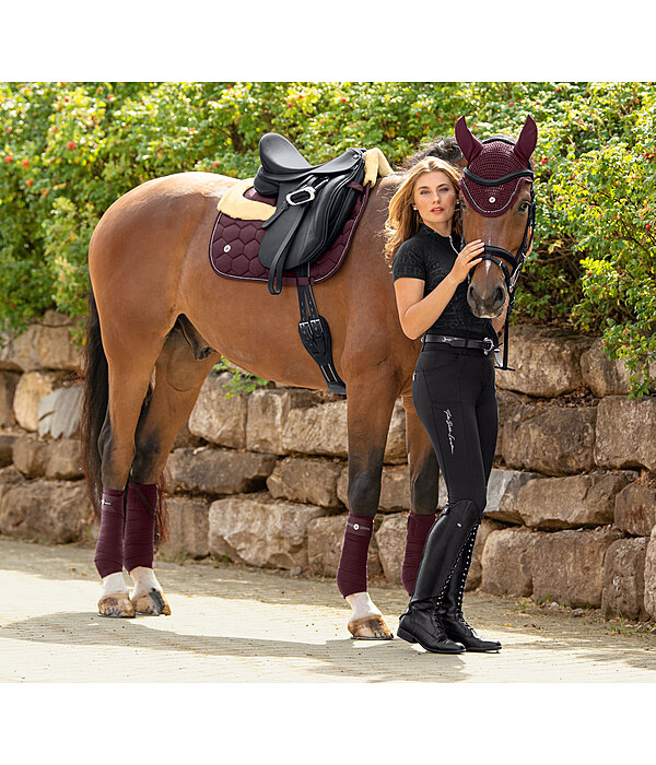Saddle Pad Luxury Diamonds Anatomical with Pockets for Correction Pads