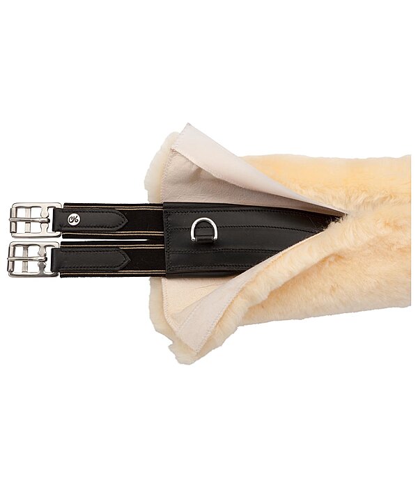 Sheepskin Girth Sleeve with Hook and Loop Fasteners