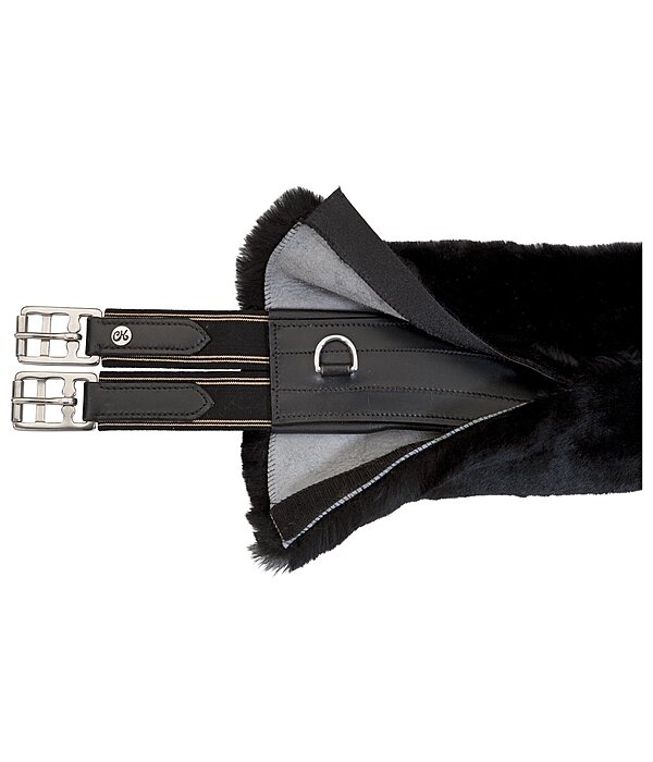 Sheepskin Girth Sleeve with Hook and Loop Fasteners