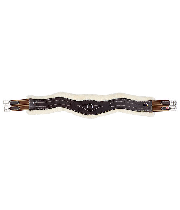 Leather Girth Naira with Removable Teddy Fleece