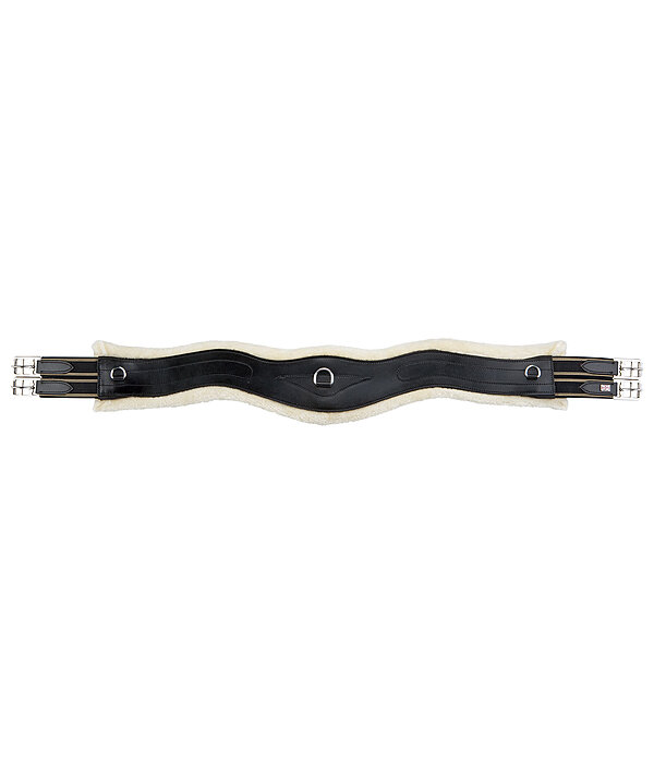 Leather Girth Naira with Removable Teddy Fleece