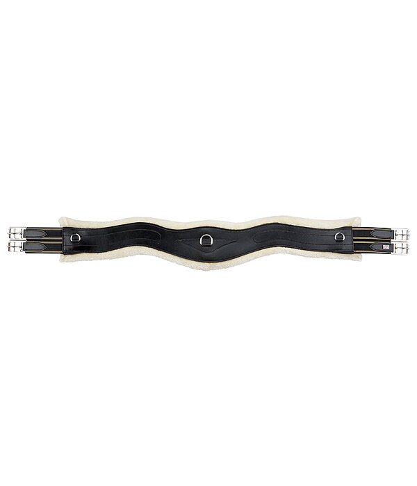 Leather Girth Naira with Removable Teddy Fleece