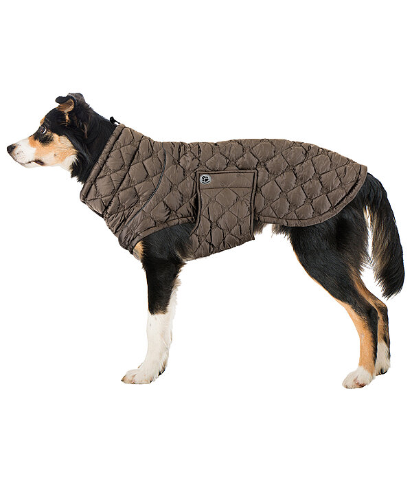 Lightweight Quilted Dog Jacket Cliff with Fleece Lining, 200g