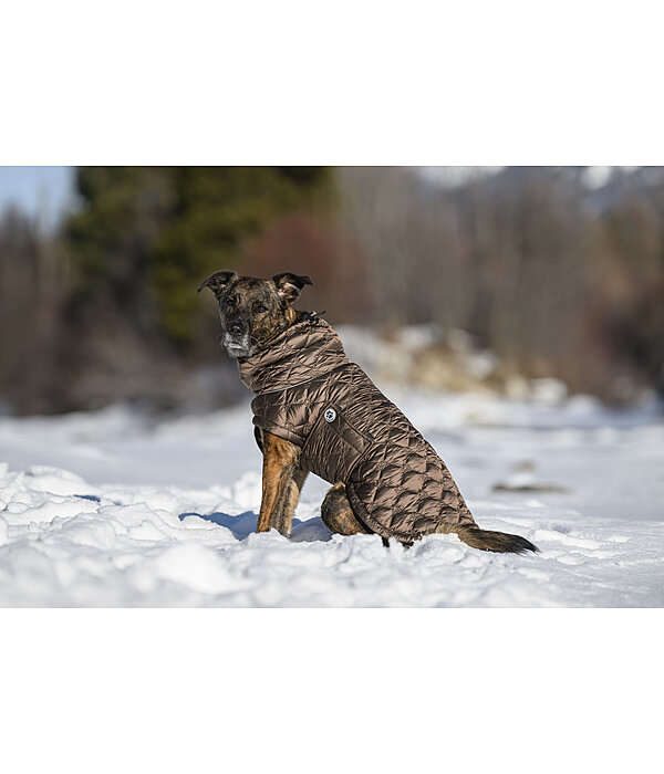 Lightweight Quilted Dog Jacket Cliff with Fleece Lining, 200g