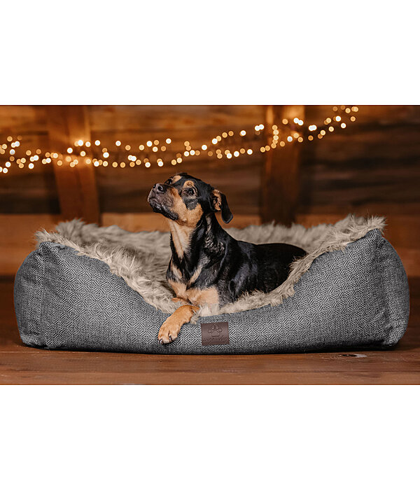 Faux Fur Dog Bed California Grizzly