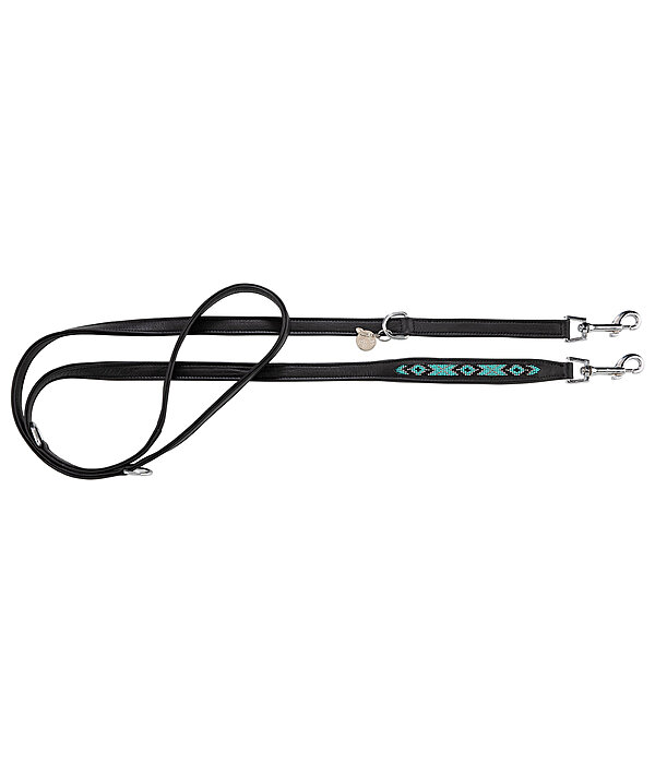 Beaded Leather Dog Lead Austin